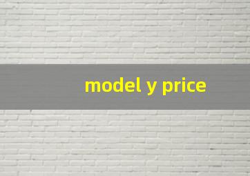 model y price